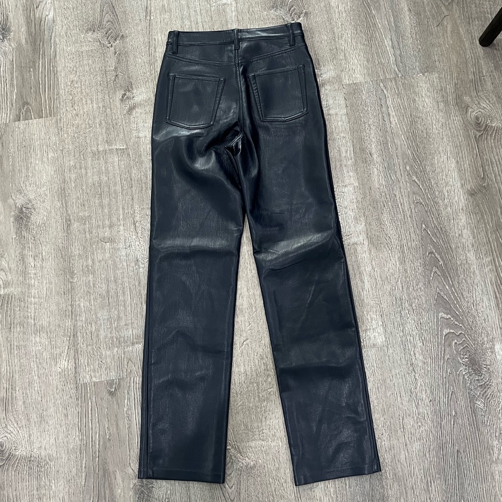NWOT Wilfred Melina Leather Pant (NAVY) - Picture 4 of 8